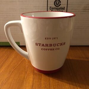 3/$40 Starbucks White and Red Mug